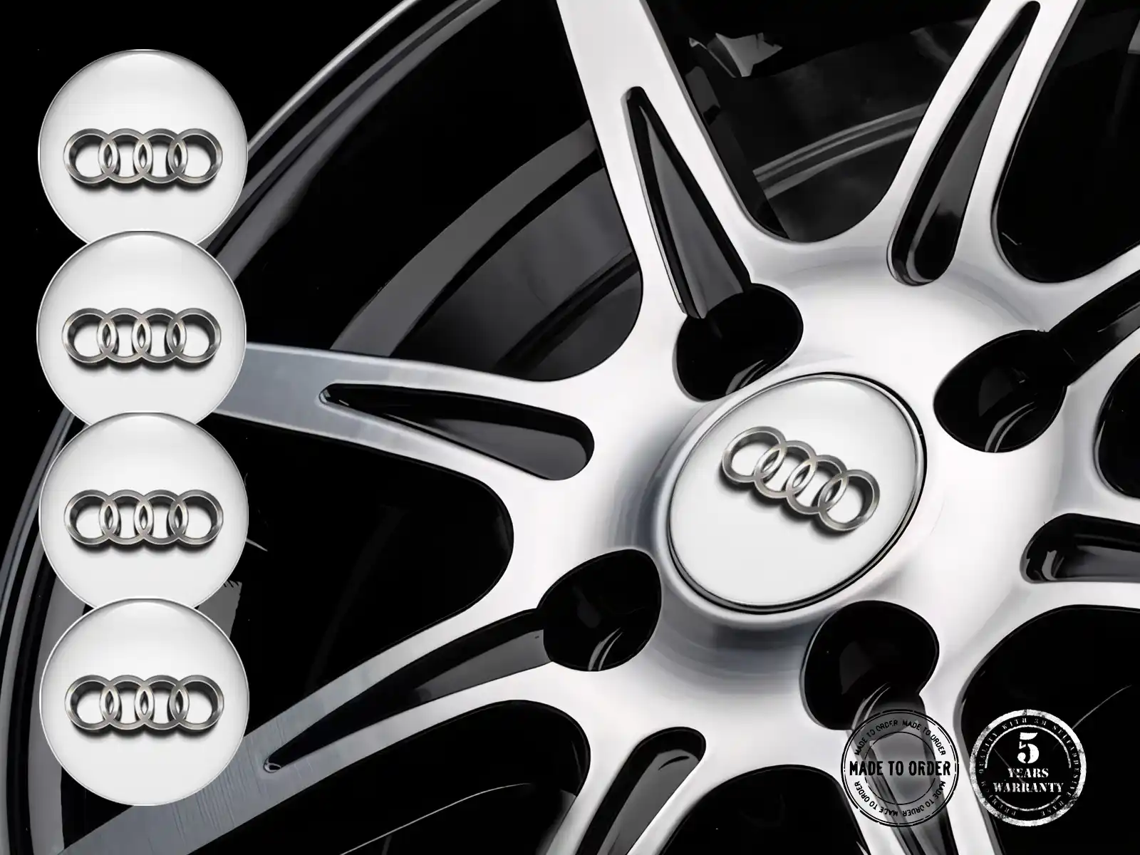 Audi Silikonsticker Label Gravitational Cascade Max